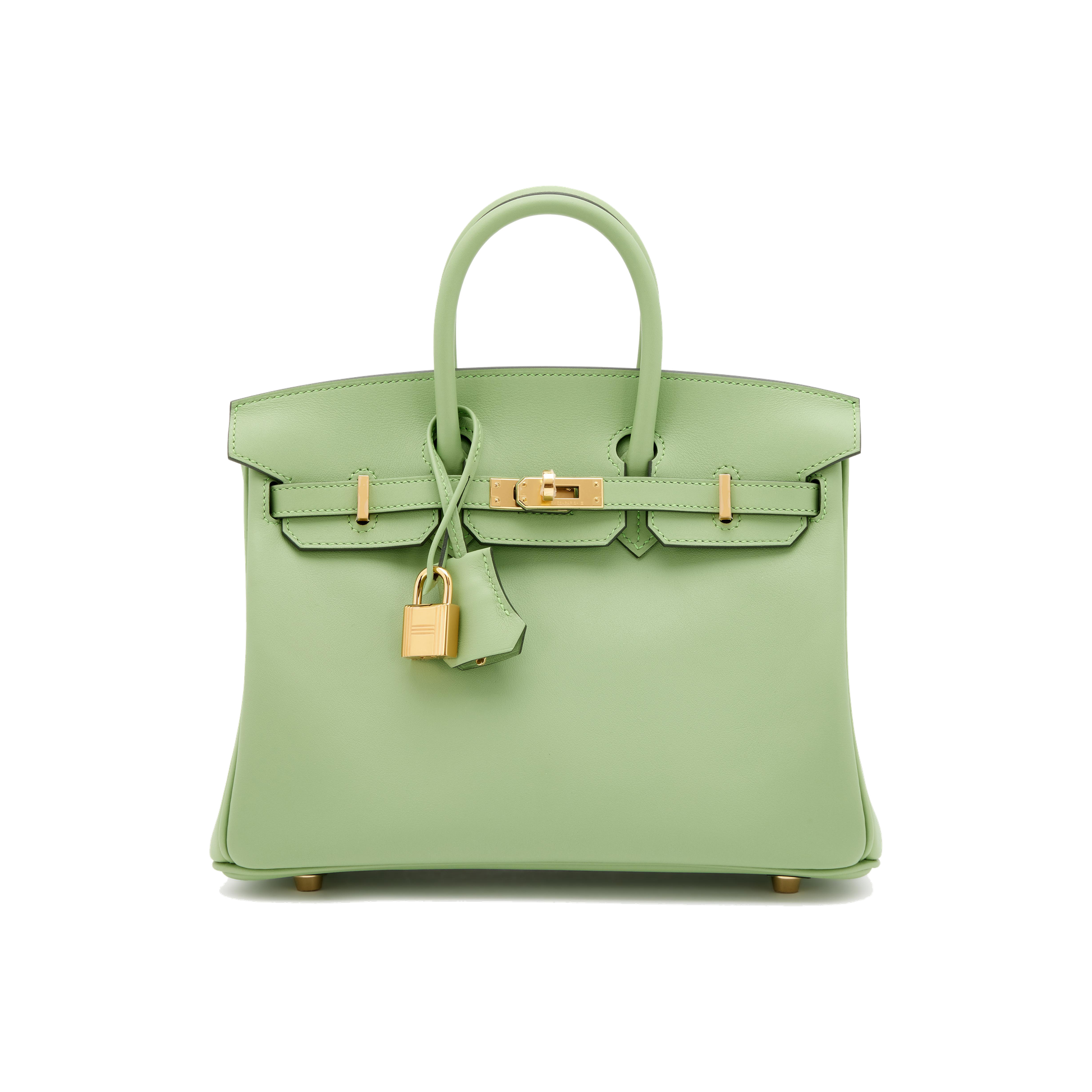 Hermes Birkin 25 Vert Criquet Swift Gold Hardware U stamp