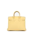 Hermes Birkin 25 Jaune Poussin Togo leather Retourne B stamp view 6