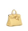 Hermes Birkin 25 Jaune Poussin Togo leather Retourne B stamp view 4