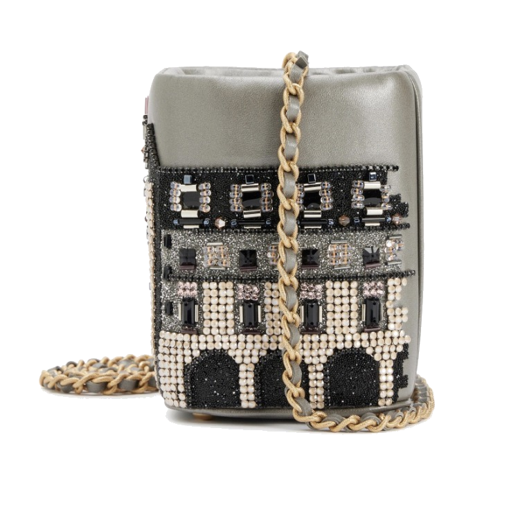 Chanel Limited Edition Métiers d'Art 2021 Château de Chenonceau Evening Bucket Bag view 3