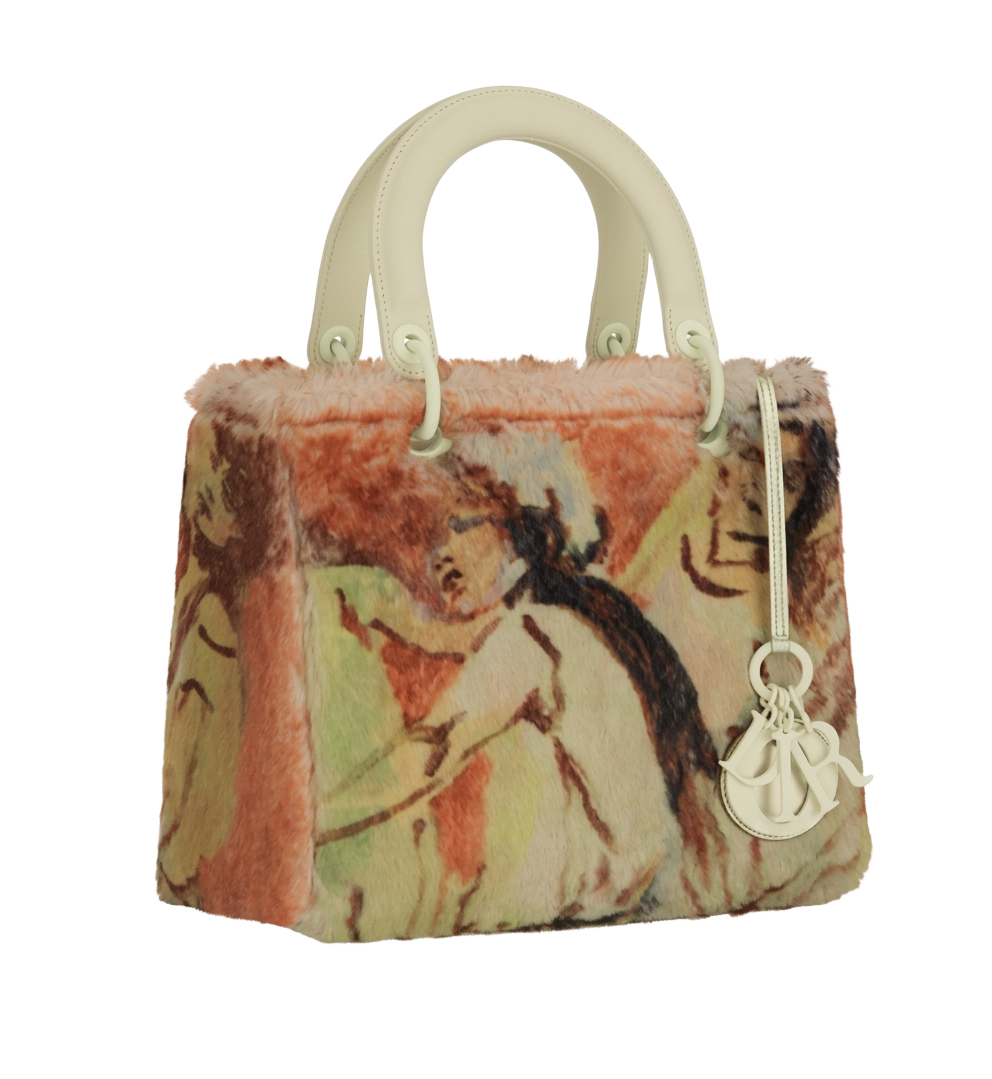 Dior & Claire Tabouret Fur Fabric Tabourte Tells Galerie Lainterly Dancer Dior Lady Art Bag view 2