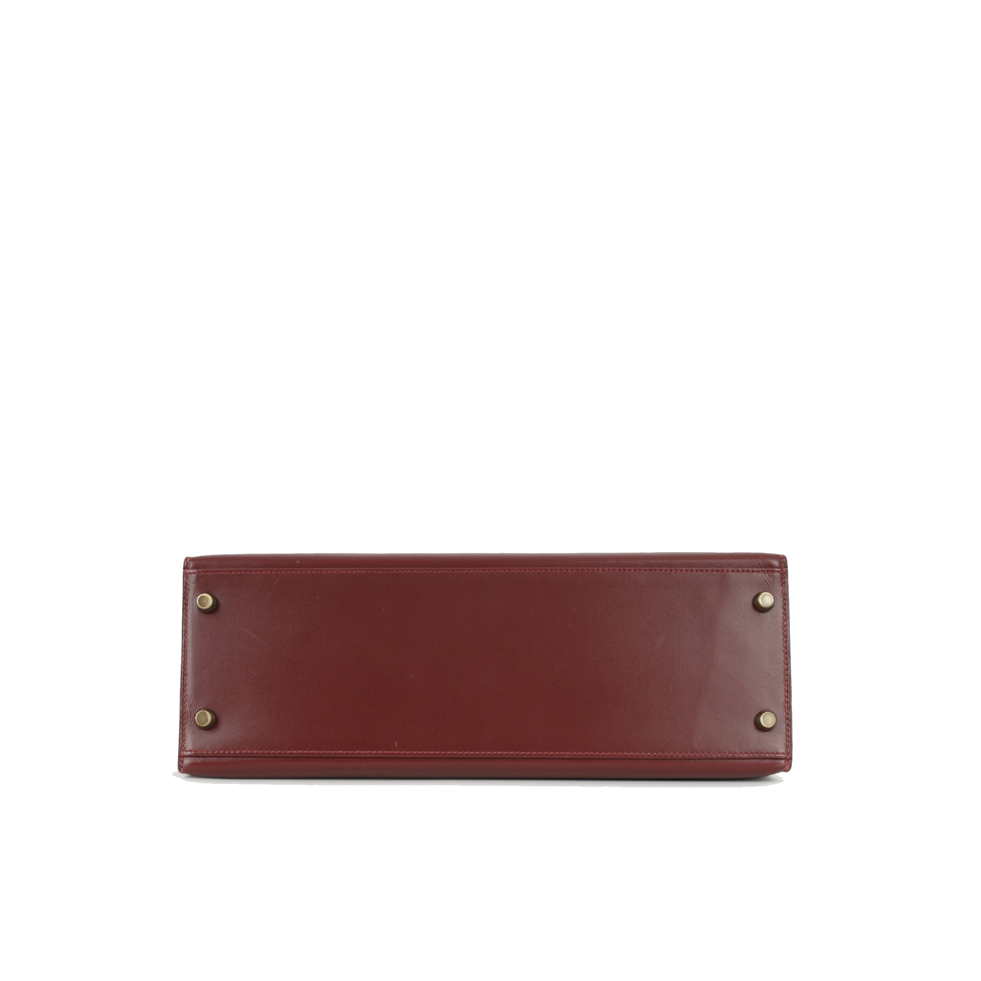 Hermes Kelly 28 Rouge H55 Box Calf leather Gold hardware Circle R view 5
