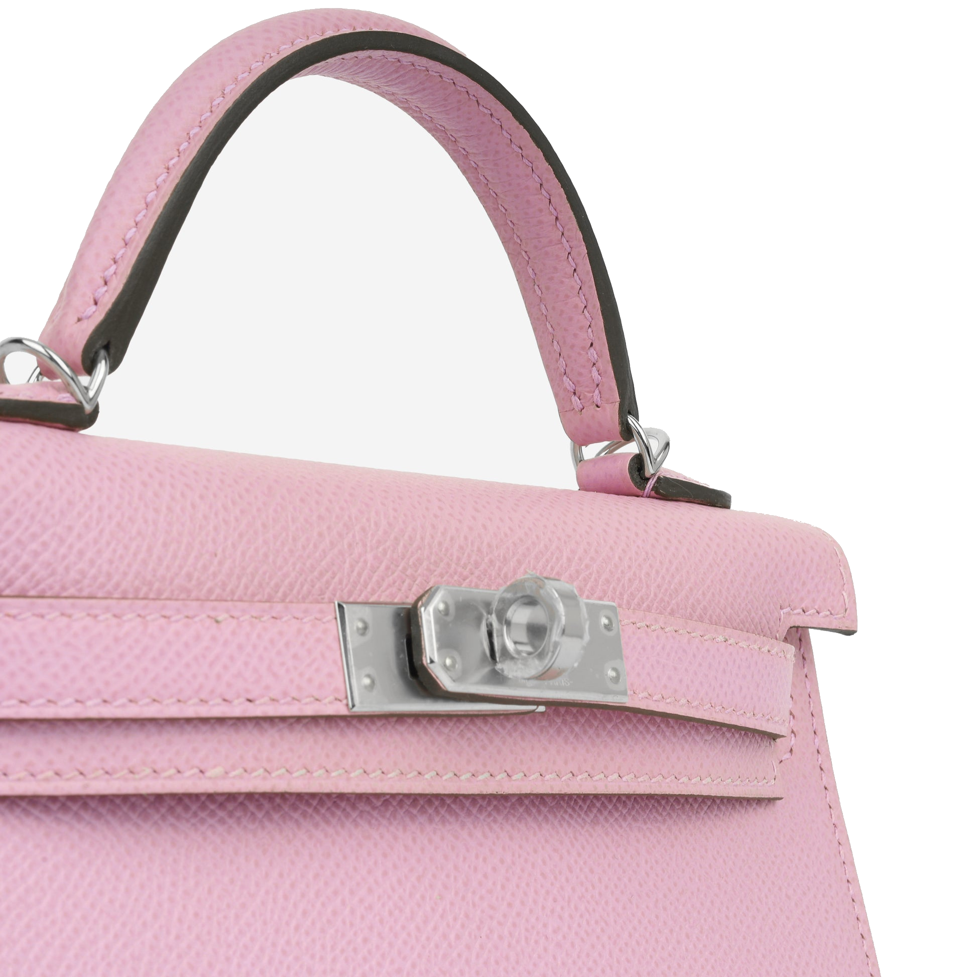 Hermes Mauve Sylvestre Mini Kelly II PHW Z stamp view 8