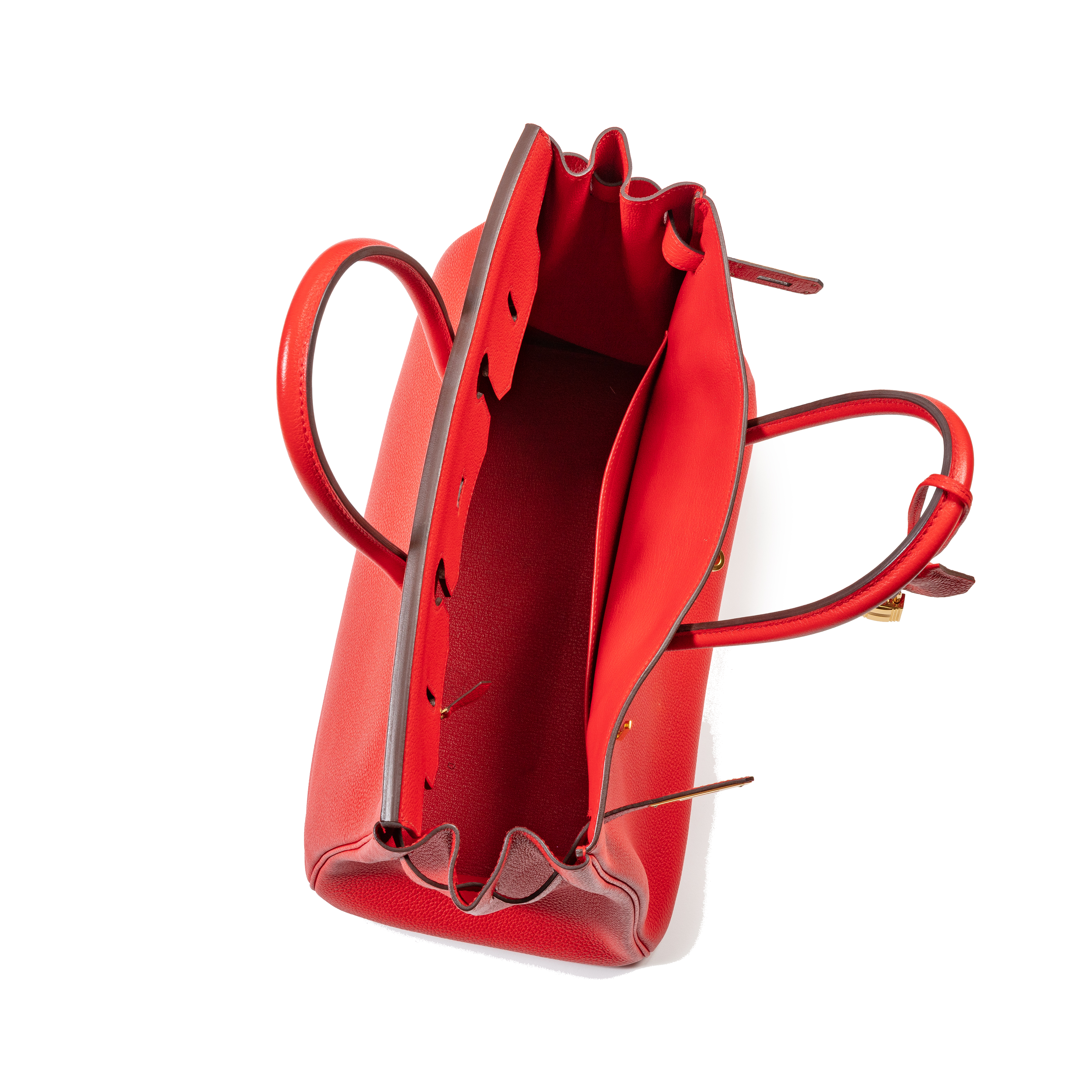 Hermès Rouge Piment Hunter Leather and Canvas Pegasus Pop Herbag Zip 31 Palladium Hardware Z stamp  view 7