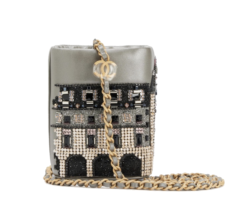 Chanel Limited Edition Métiers d'Art 2021 Château de Chenonceau Evening Bucket Bag view 2