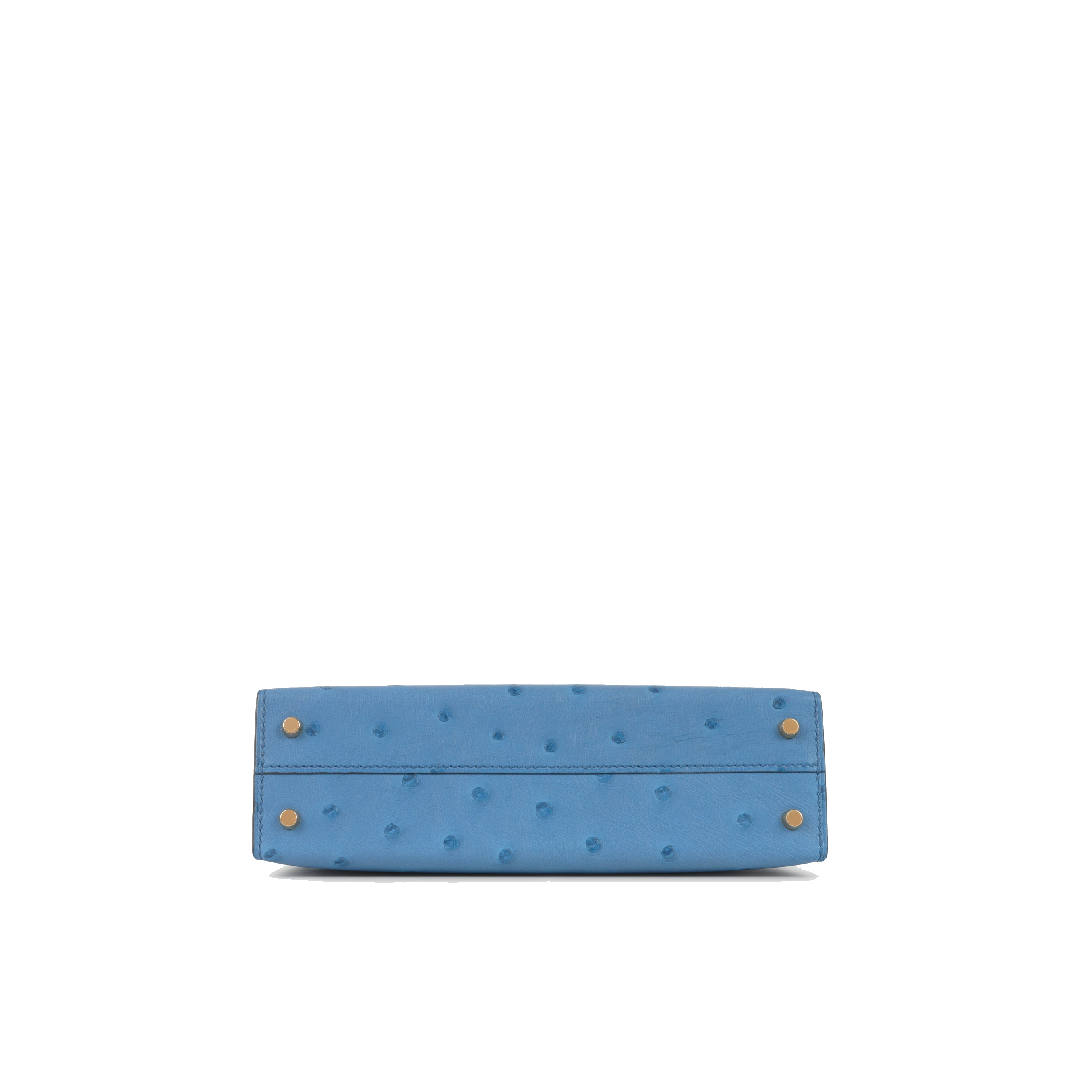 Hermes Hanada Ostrich PHW Hanada Mini Kelly W stamp view 6