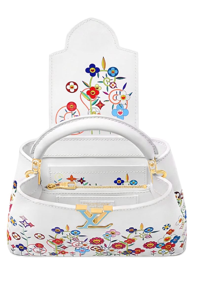 Louis Vuitton & Takashi Murakami Celestial Flower Capucines East and West Mini Limited Edition view 4