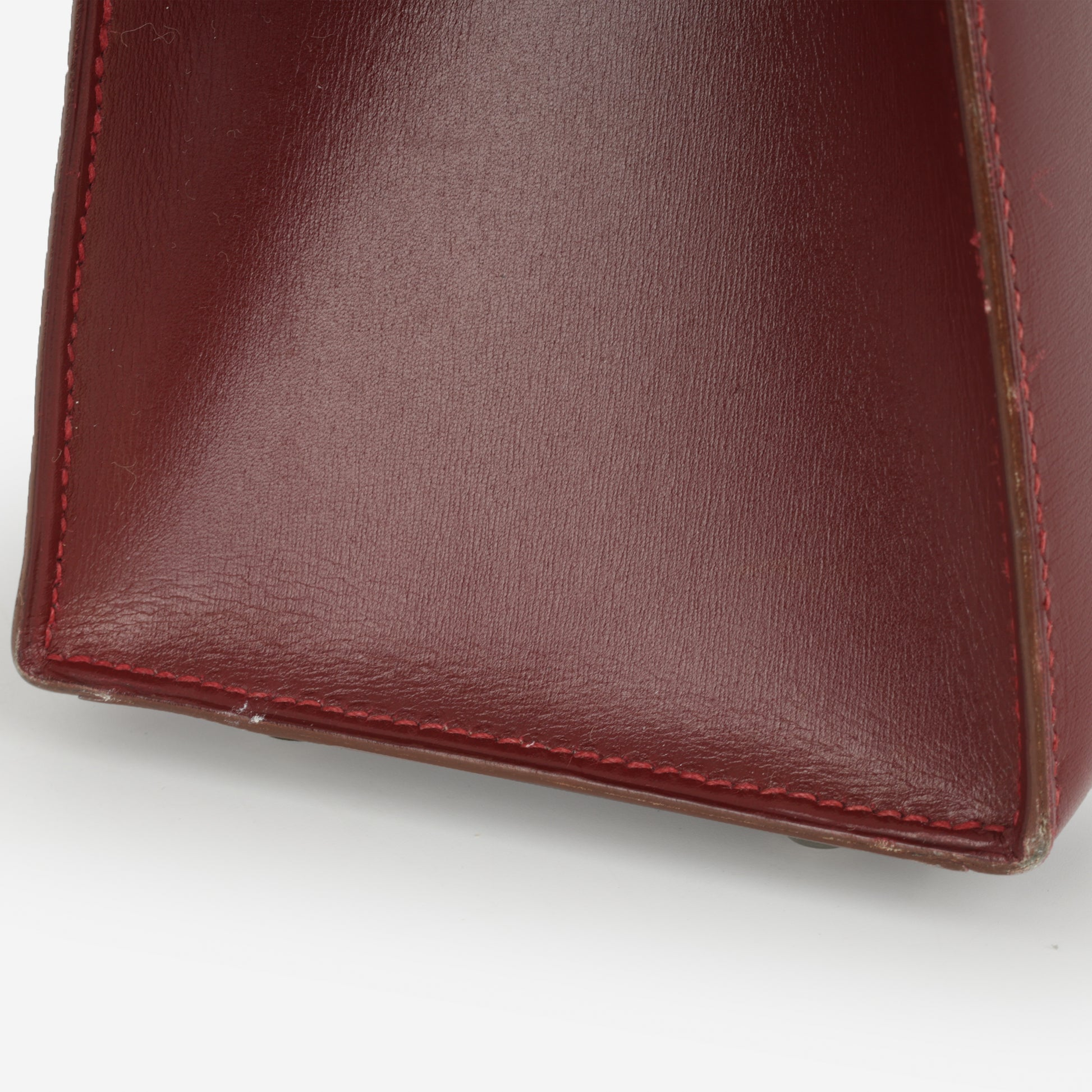 Hermes Kelly 28 Rouge H55 Box Calf leather Gold hardware Circle R view 9
