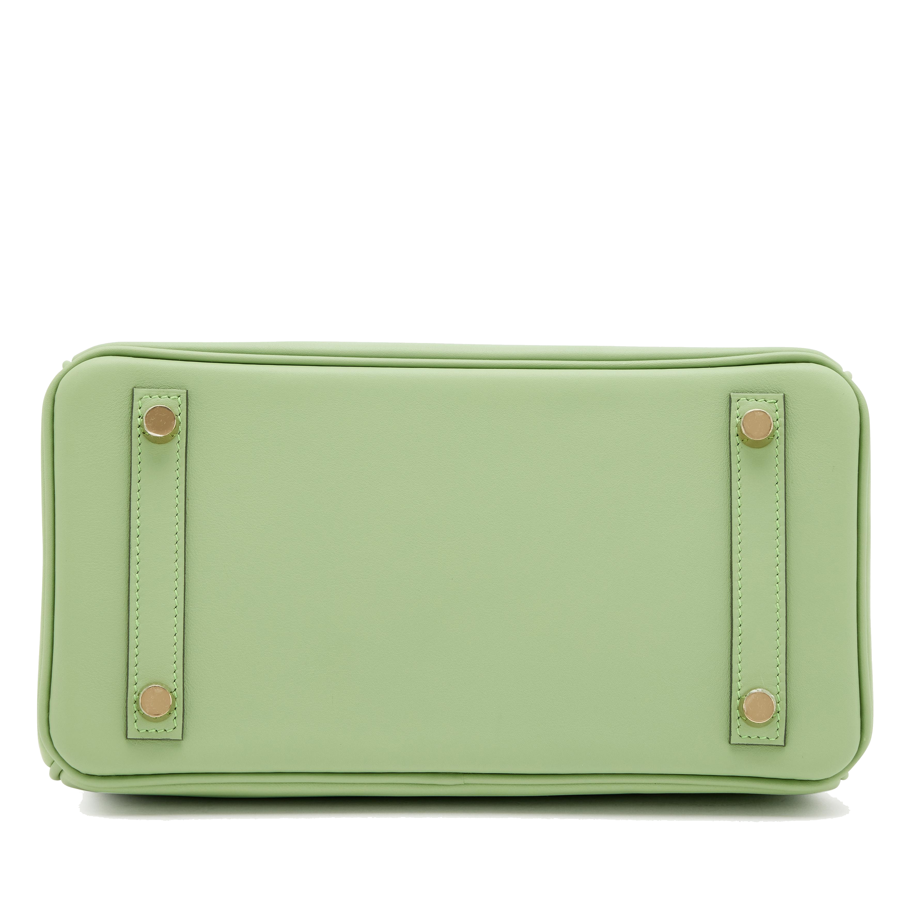 Hermes Birkin 25 Vert Criquet Swift Gold Hardware U stamp view 5