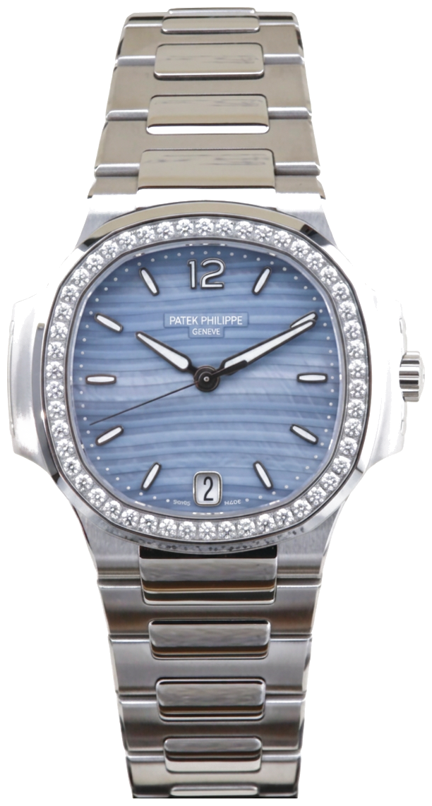 Patek Philippe 7018/1A-010 Stainless Steel Lady Nautilus with Diamond Bezel